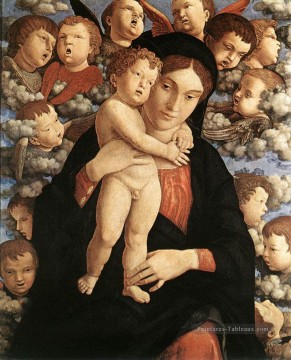  andrea - La Madone des Chérubins Renaissance peintre Andrea Mantegna